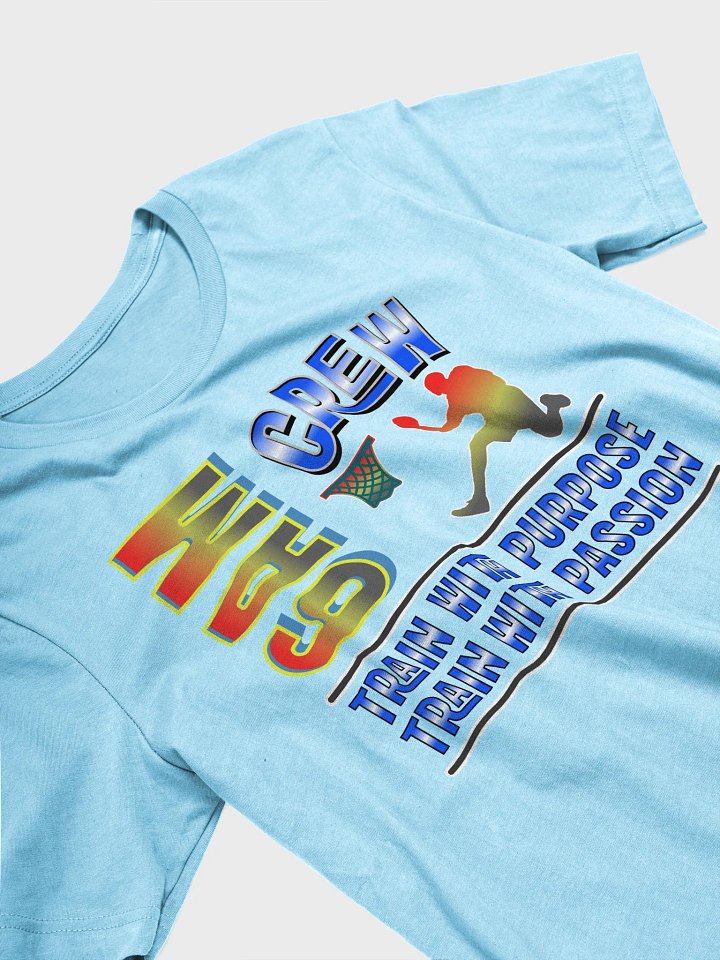 6AM Crew Train With Purpose Train With Passion Basketball Silhouette T-Shirt product image (2)