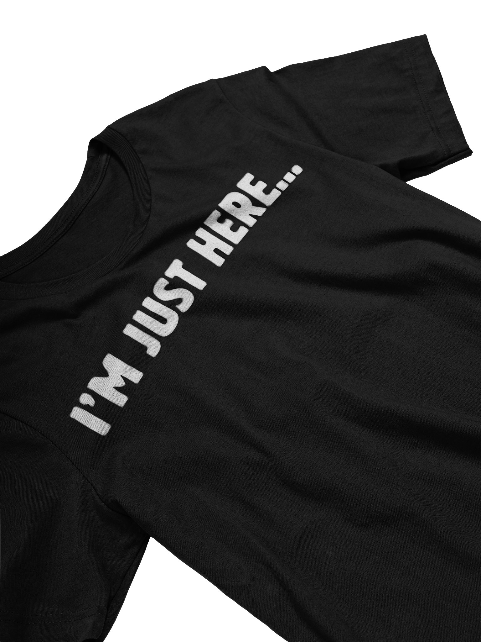 I'M JUST HERE Tee - Black product image (3)