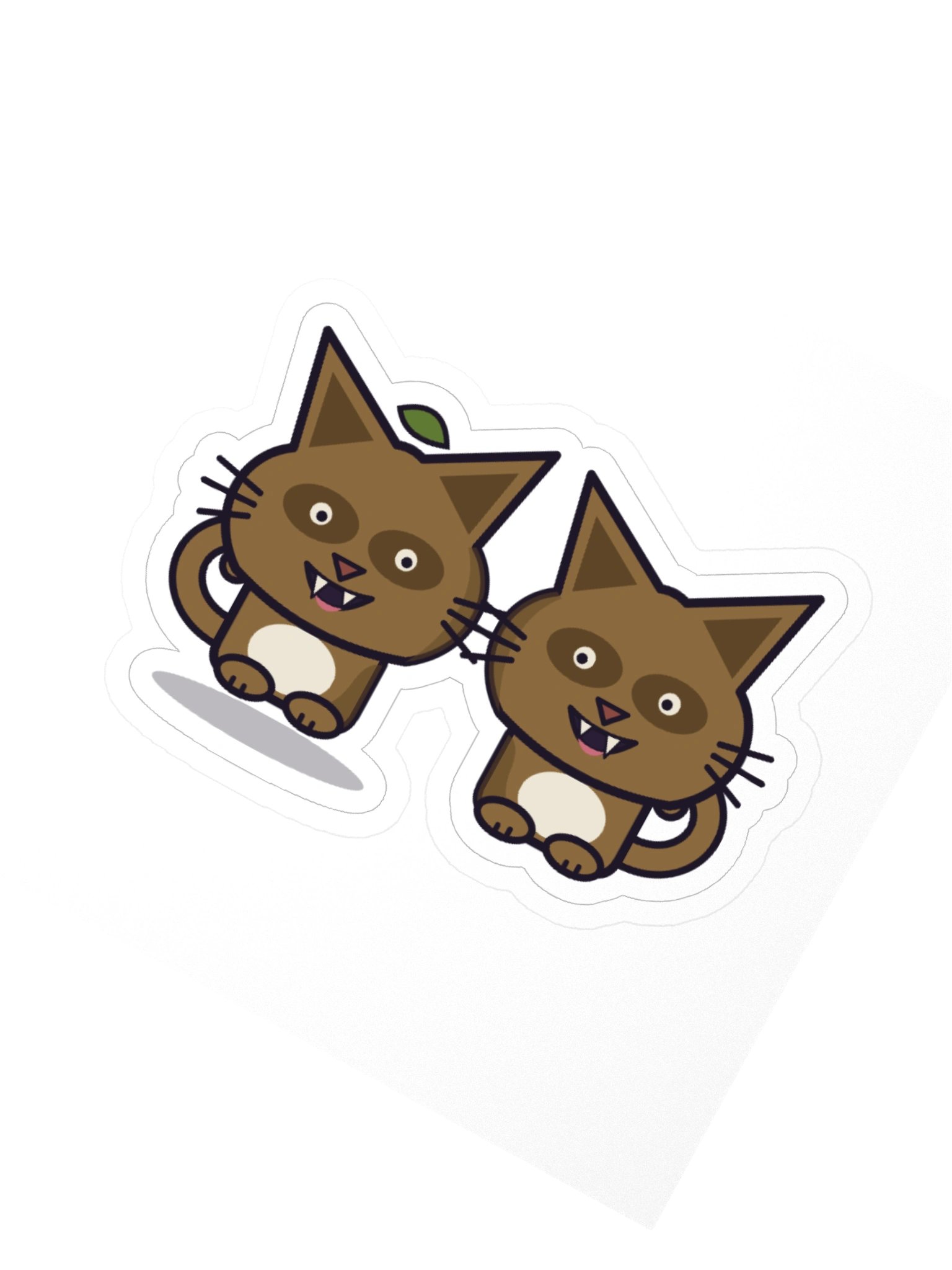 Tanuki Twins Zombie Cat Laptop Sticker product image (4)