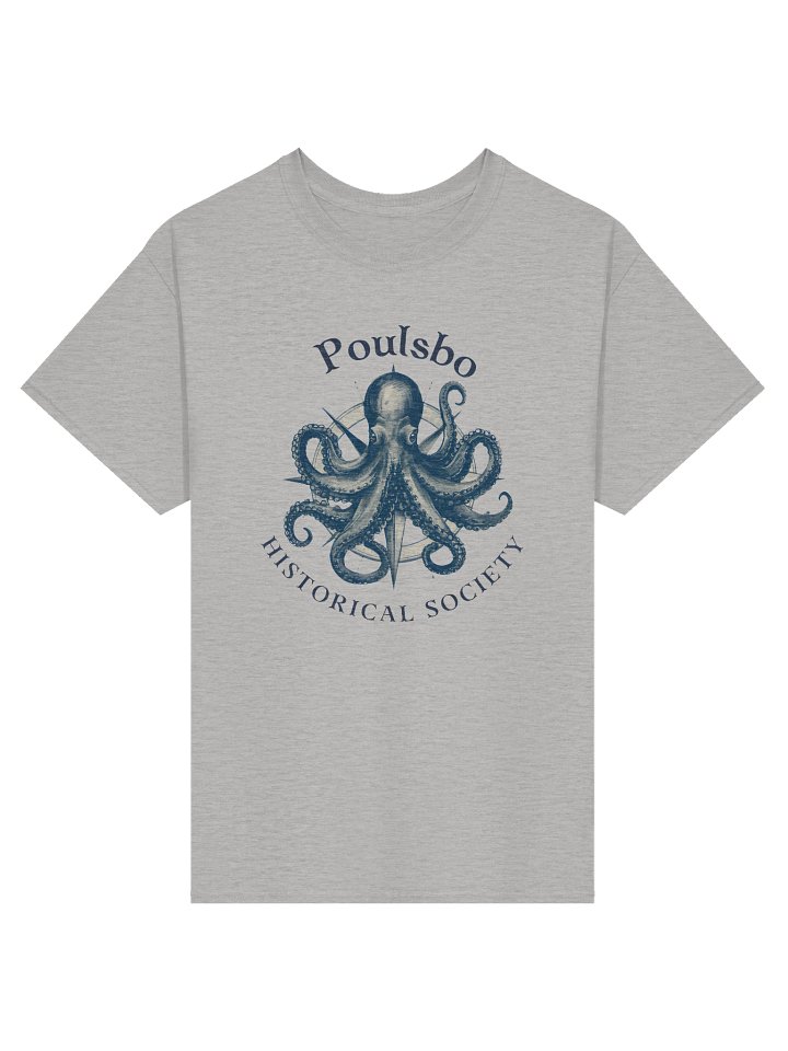 Poulsbo Historical Society Octopus Compass T-Shirt product image (1)