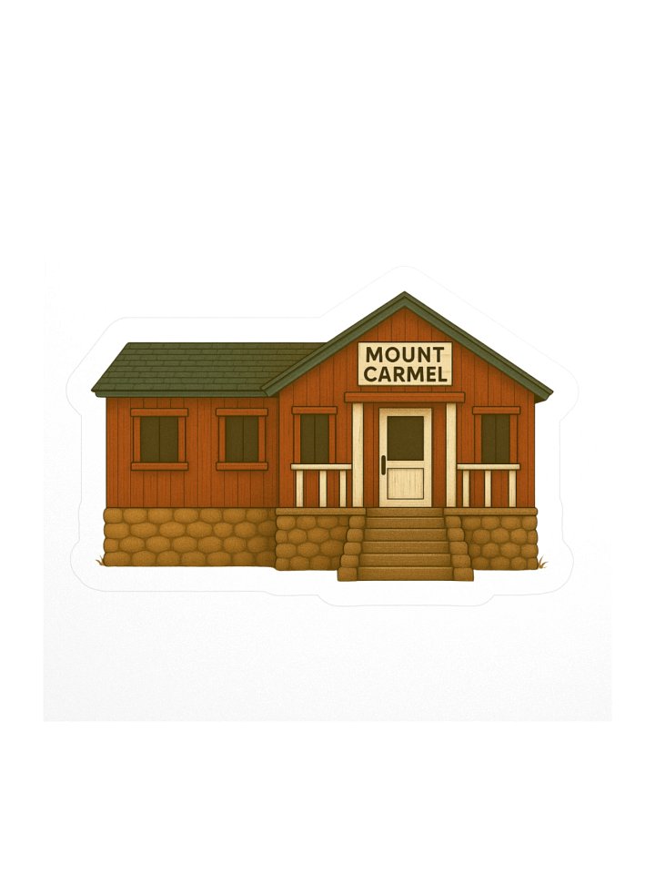 Cabin Mount Carmel Sticker product image (1)