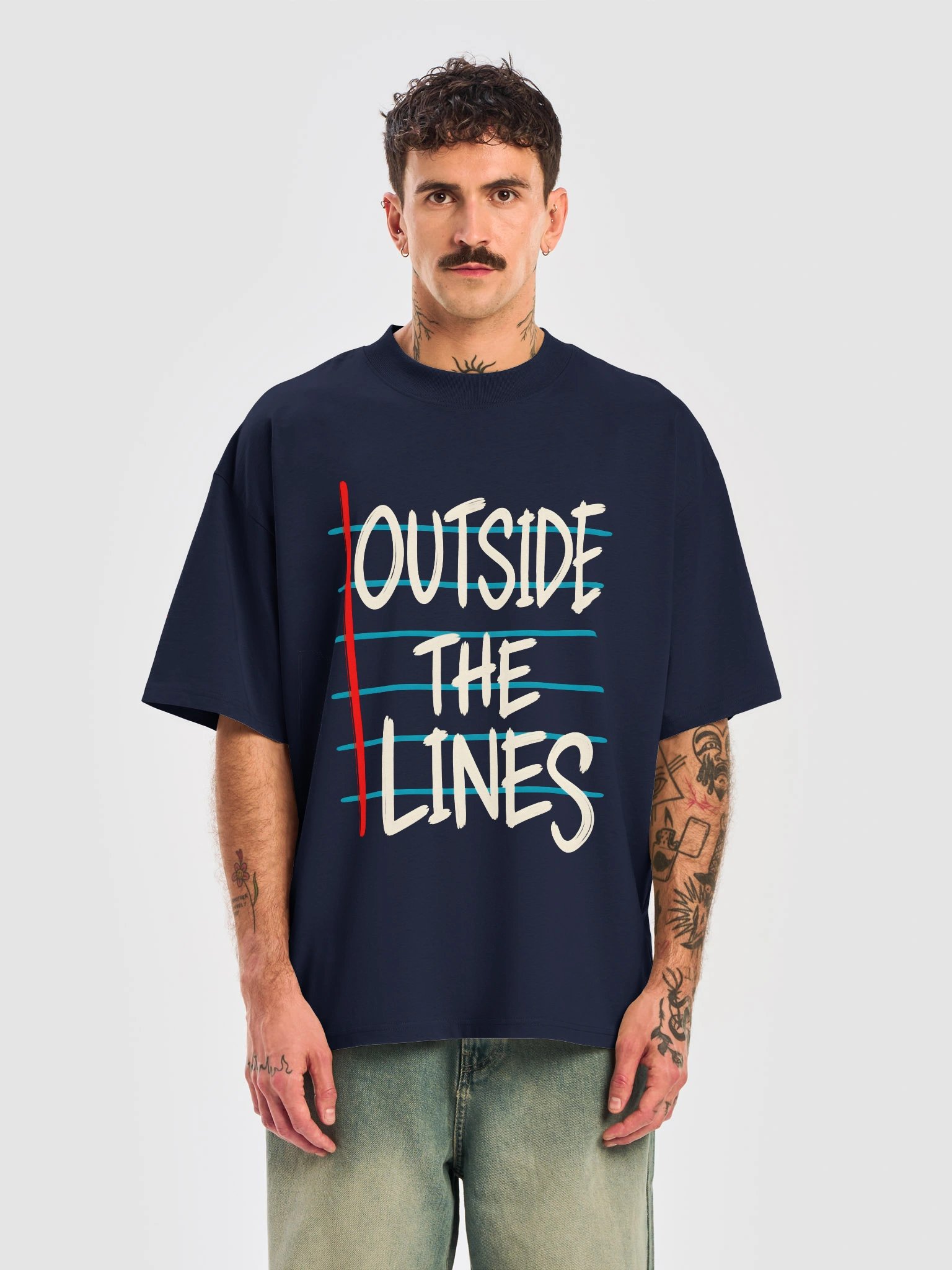 SEEN | Outside the Lines Oversized Tee product image (3)