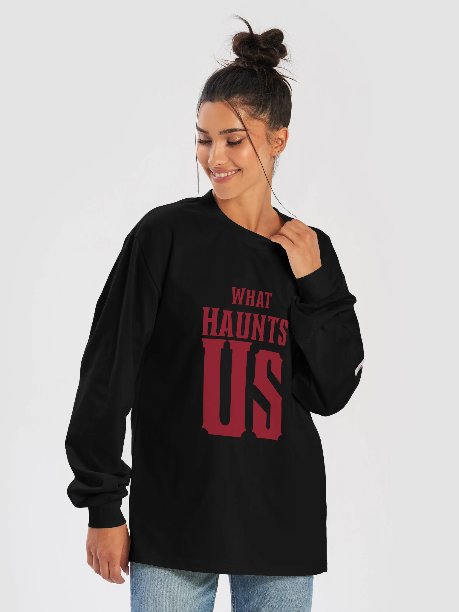 What Haunts Us - Minimal Gothic Long Sleeve (Unisex) product image (2)