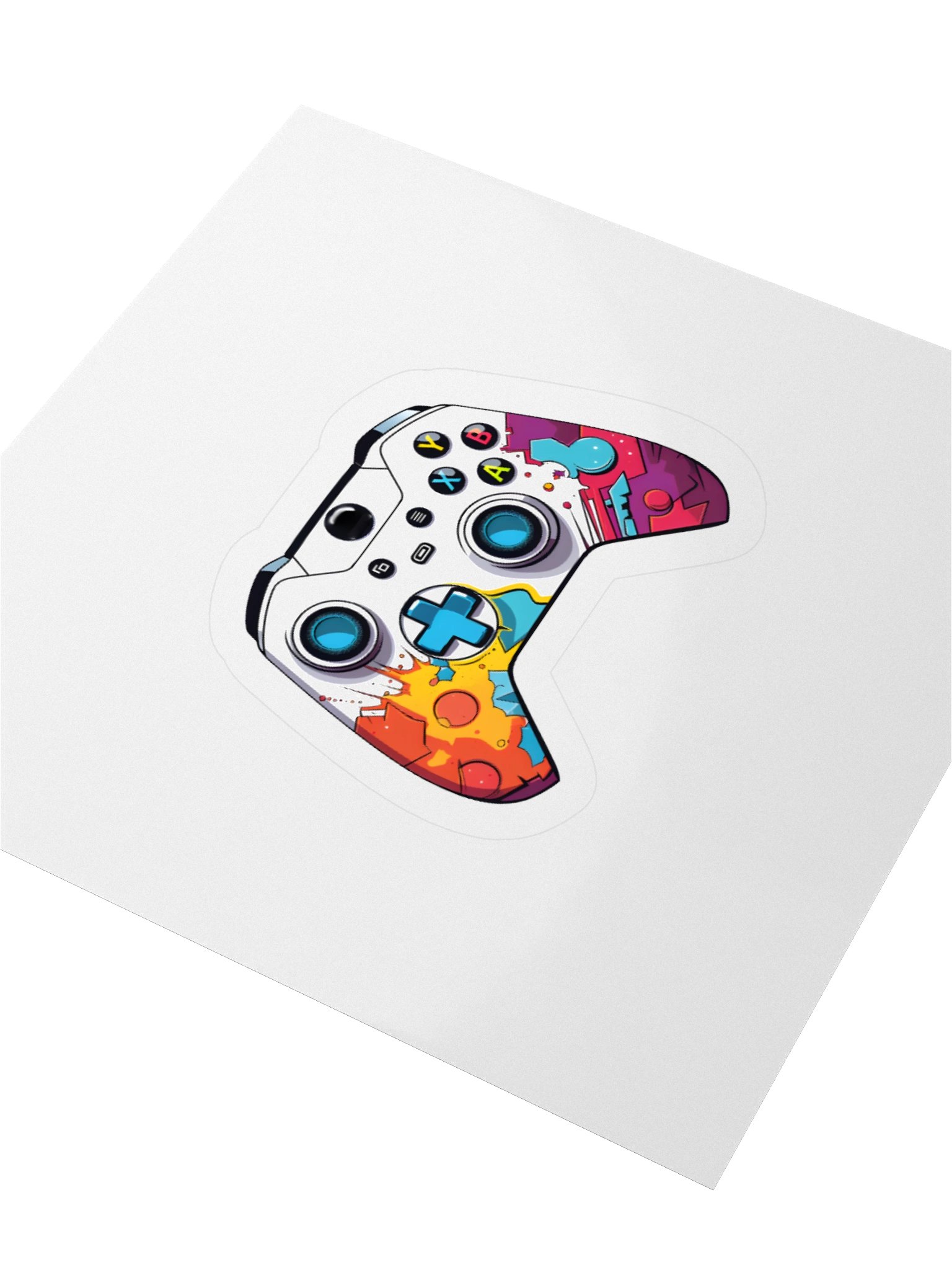 Retro Splash Gaming Controller Stickers product image (7)