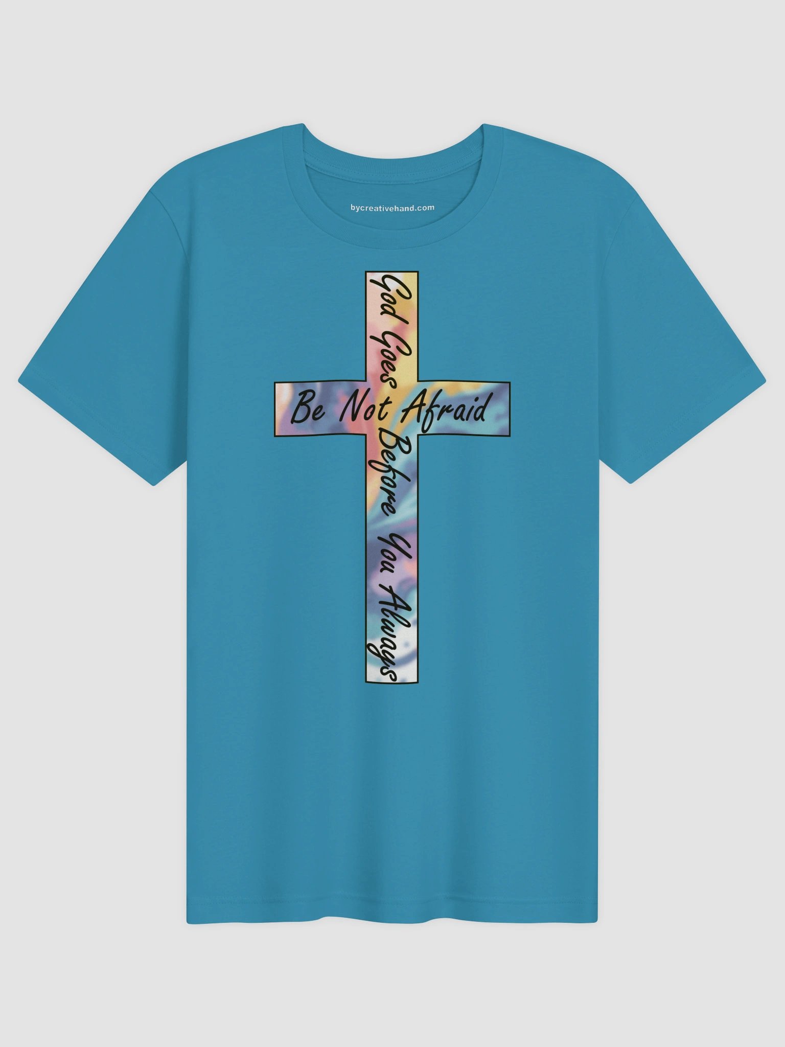 Be Not Afraid Multi-Colored Cross T-Shirt product image (4)
