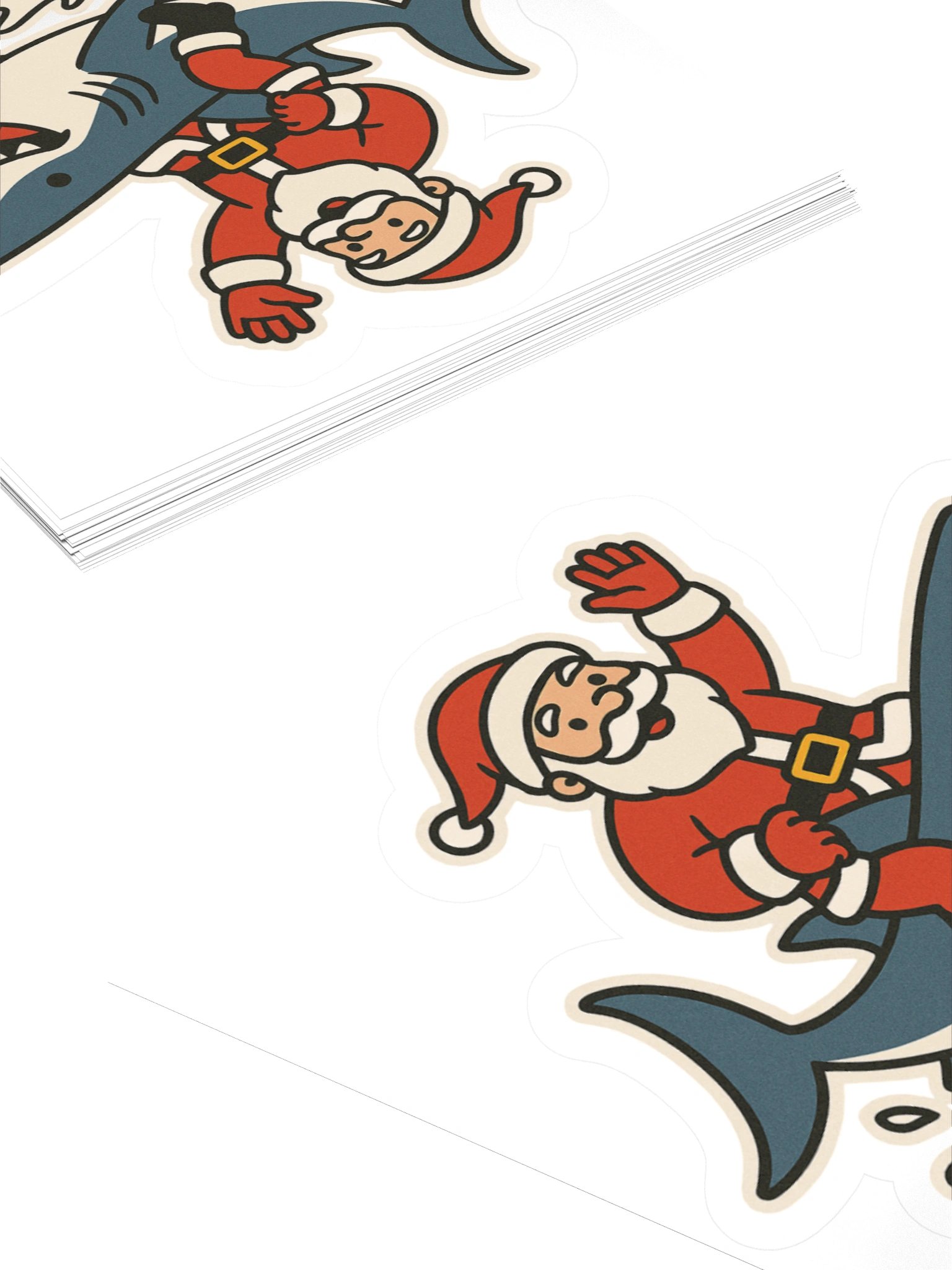 SANTA SHARK STICKER product image (11)