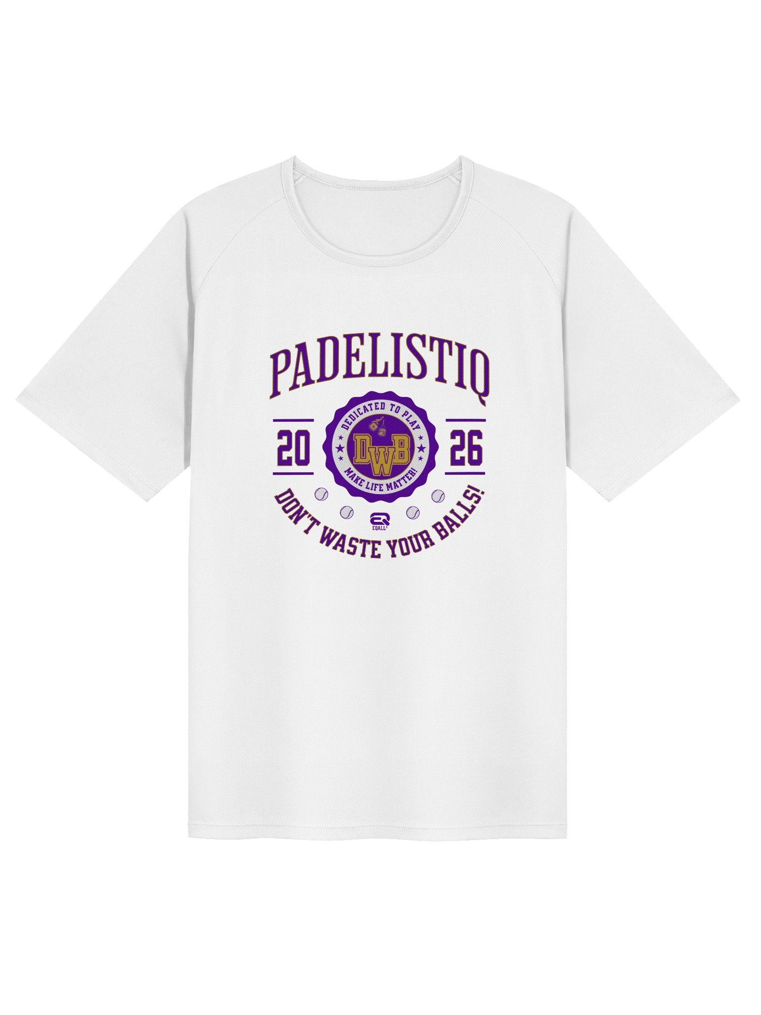 Unisex Sports Jersey EQALL® PADELISTIQ Academy_White / Purple product image (1)