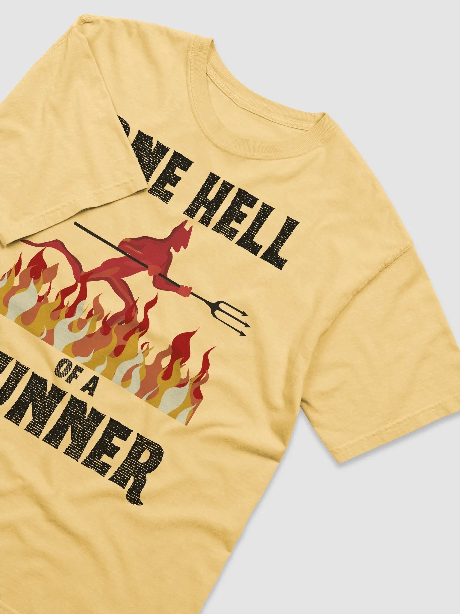 Infernal Comfort: Devilish Heavyweight Tee product image (2)