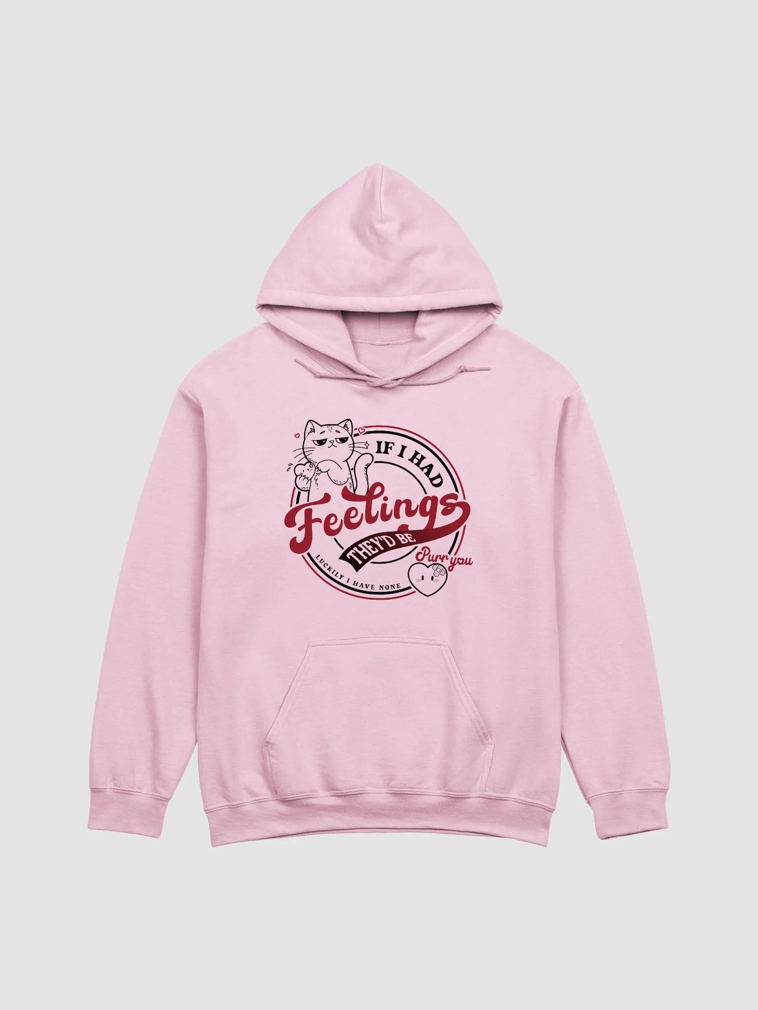 Paws Off My Heart -regular fit hoodie BLACK product image (2)