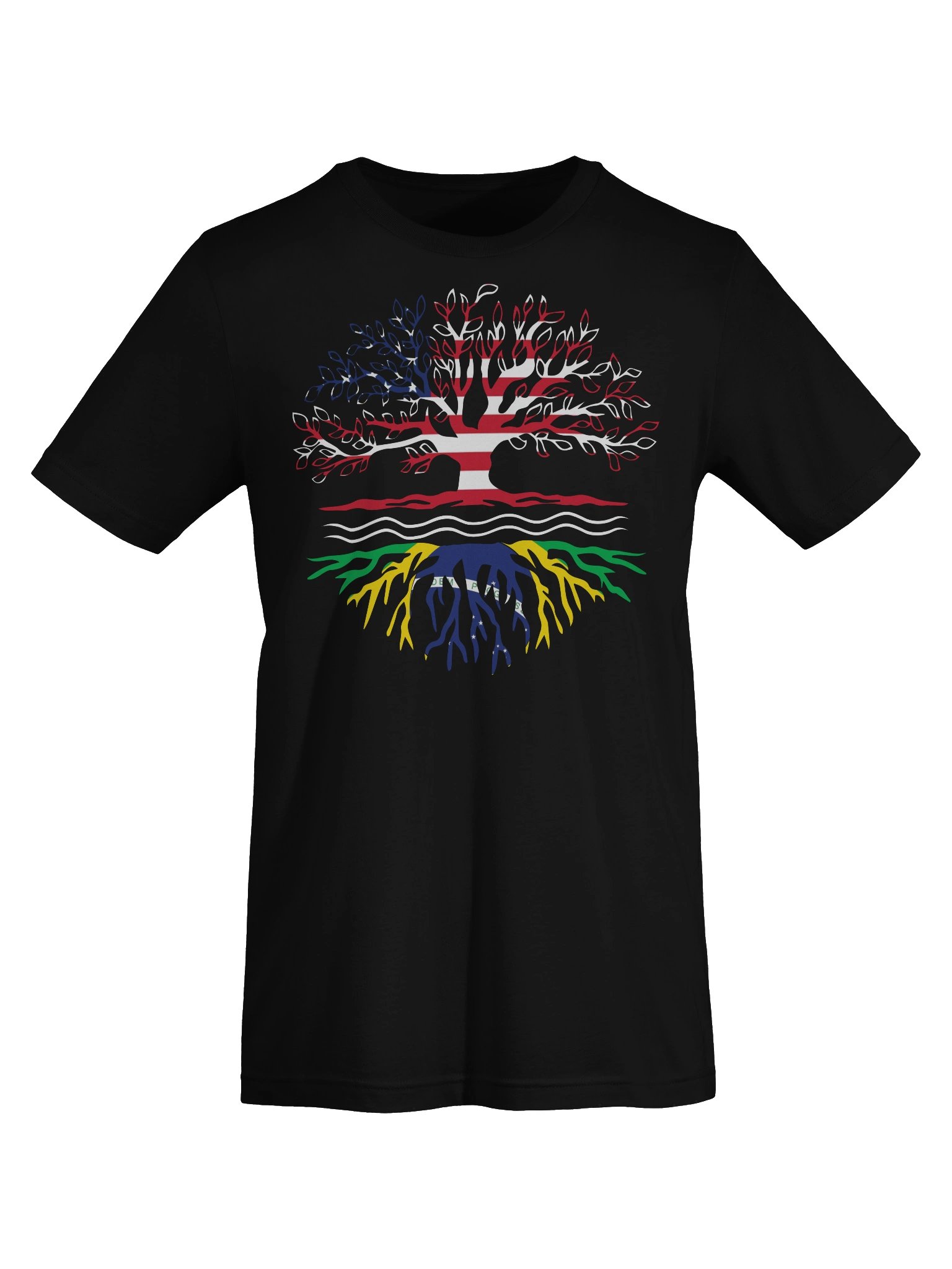 USA Brazil Roots Graphic Shirt, Patriotic Tee, American & Brazilian Pride, Unisex T-Shirt product image (6)