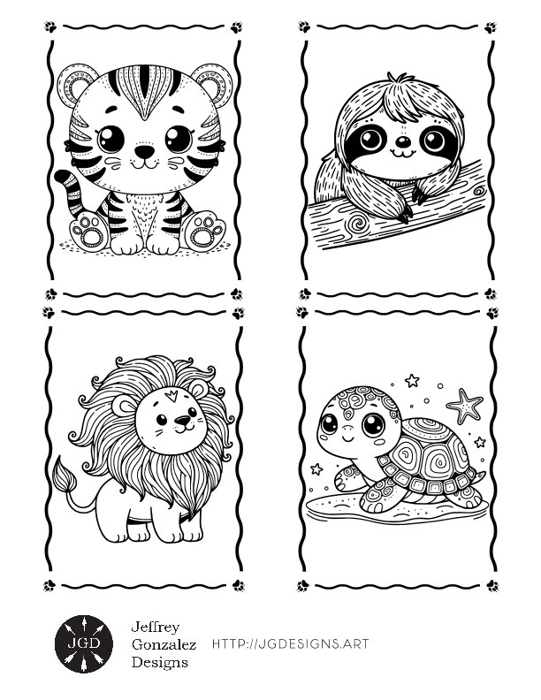 Wildlife: Coloring Book For All Ages - Printable E-Book PDF product image (2)