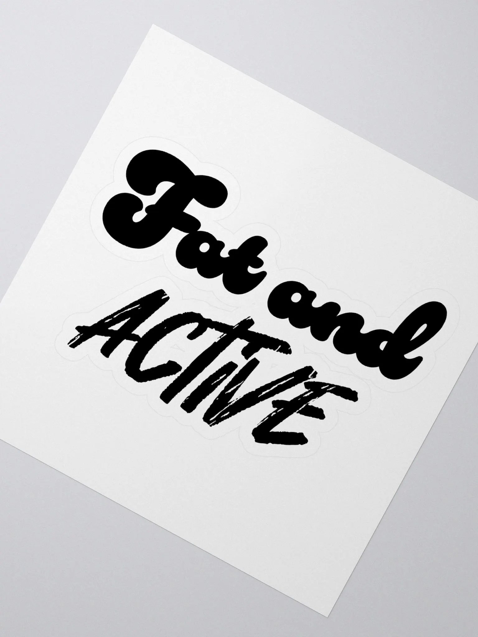 Fat and Active Sticker product image (2)