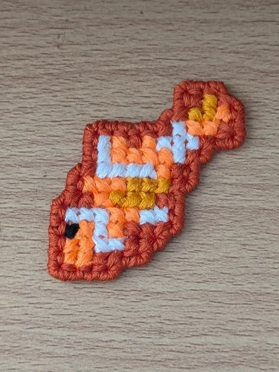 Tropical Fish Cross Stitch Patch product image (1)