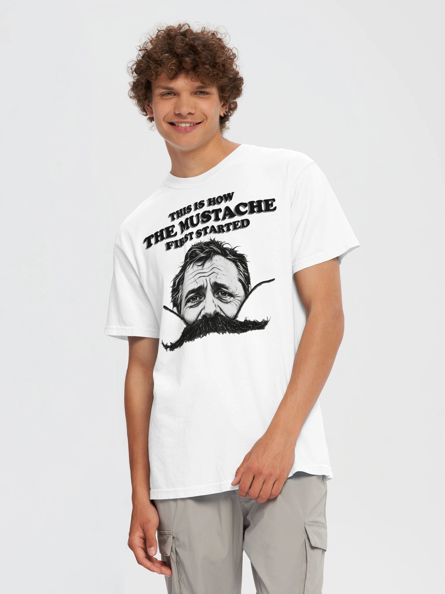 This Is How the Mustache First Started – Comfort Colors T-Shirt product image (5)