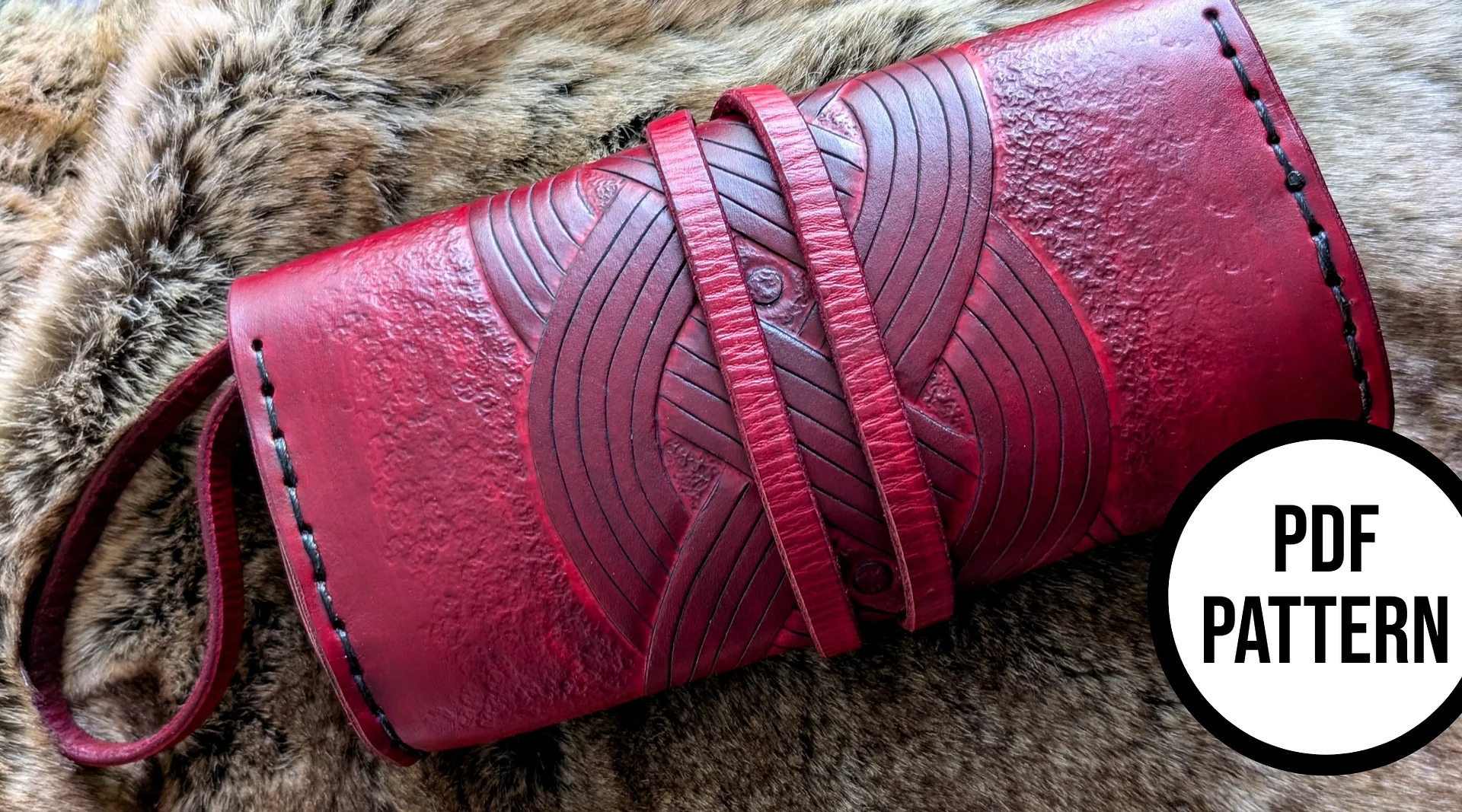 Knot Leather Clutch - PDF Pattern for Leather Craft product image (4)