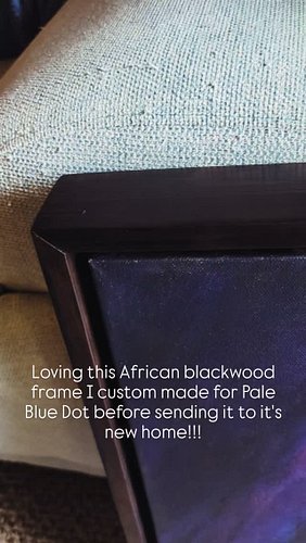 Packaging up this painting with it's new frame!!
It was a challenging wood to work with but SO rewarding and beautiful outcom...