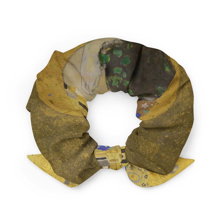 Klimt The Kiss Fine Art Scrunchie with Bow product image (2)