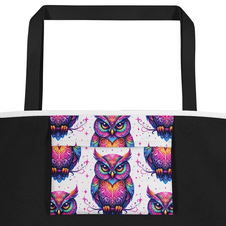Psychedelic Owl All-Over Tote Bag product image (2)