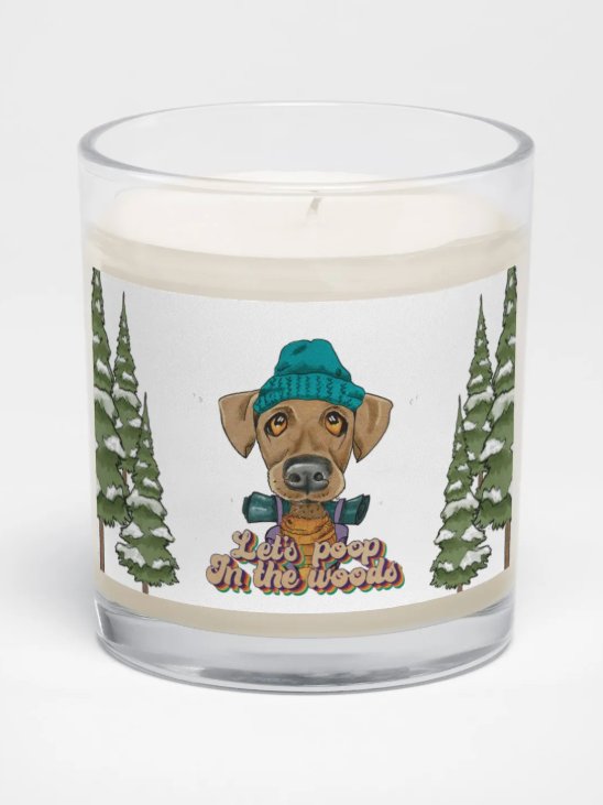 Camping Dog Candle - Let's Poop in the Woods product image (2)