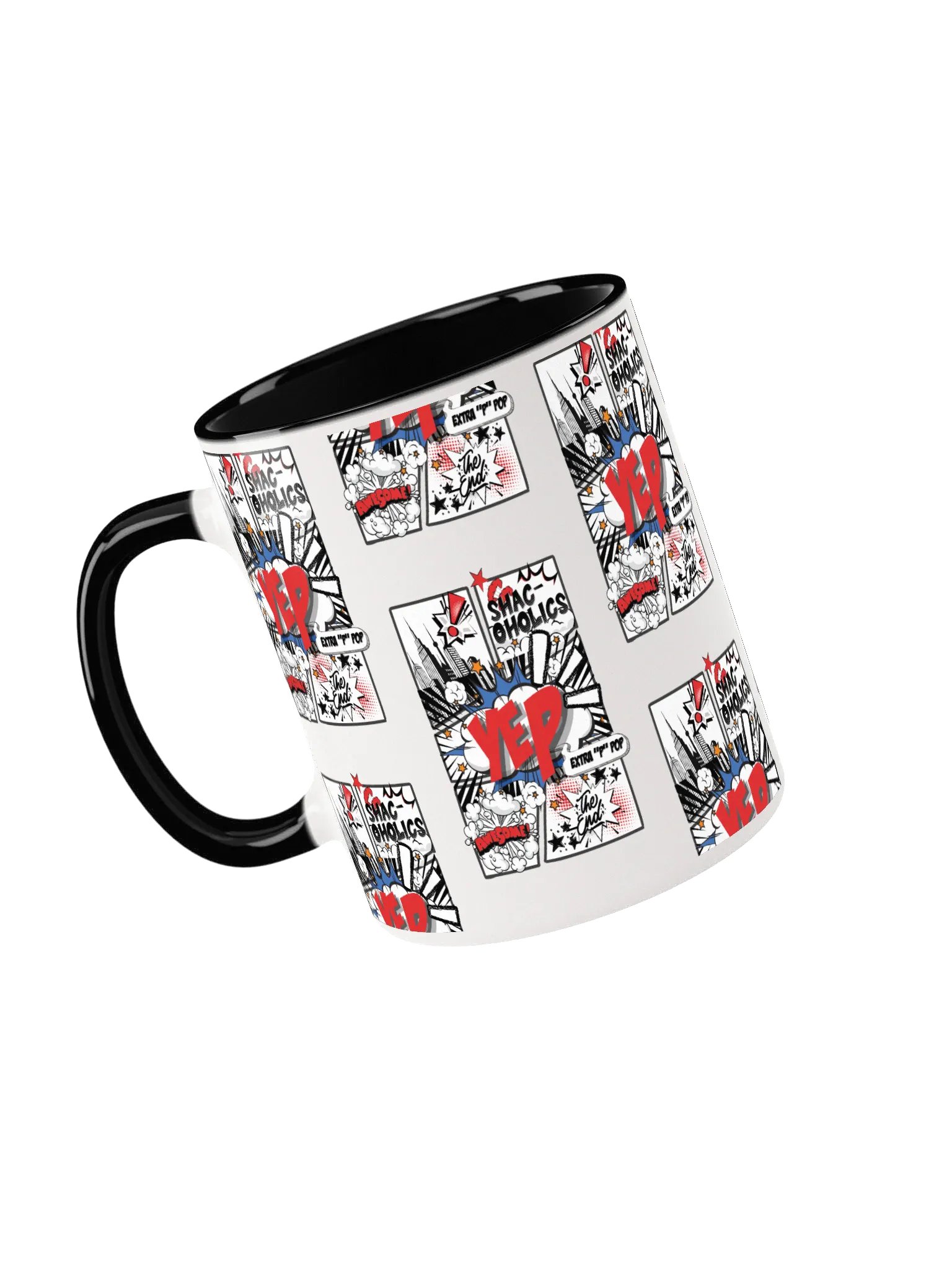 Shac-oholics Comic Blast Mug - Red 