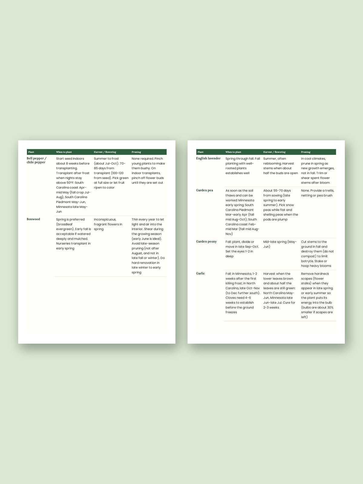 Planting Timing Guide (USA Edition) product image (2)