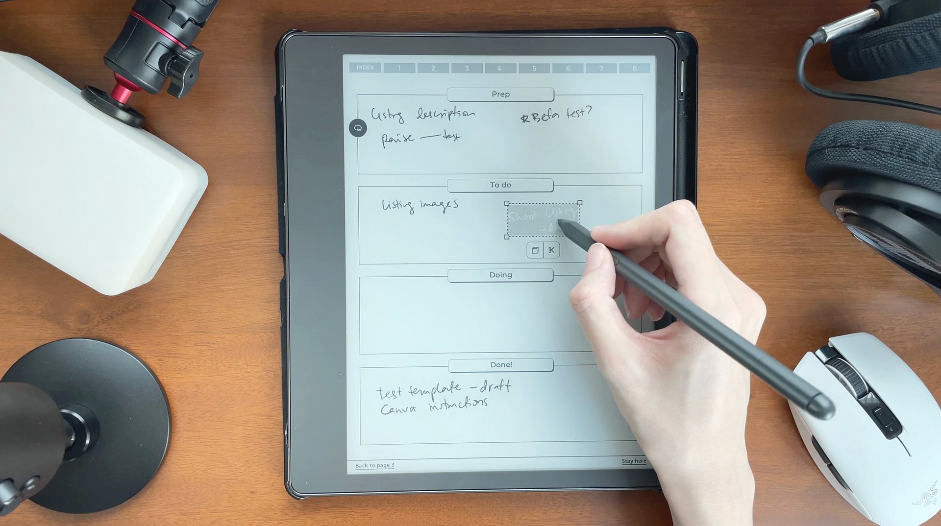 Custom eink notebook - LEFT tabs product image (4)