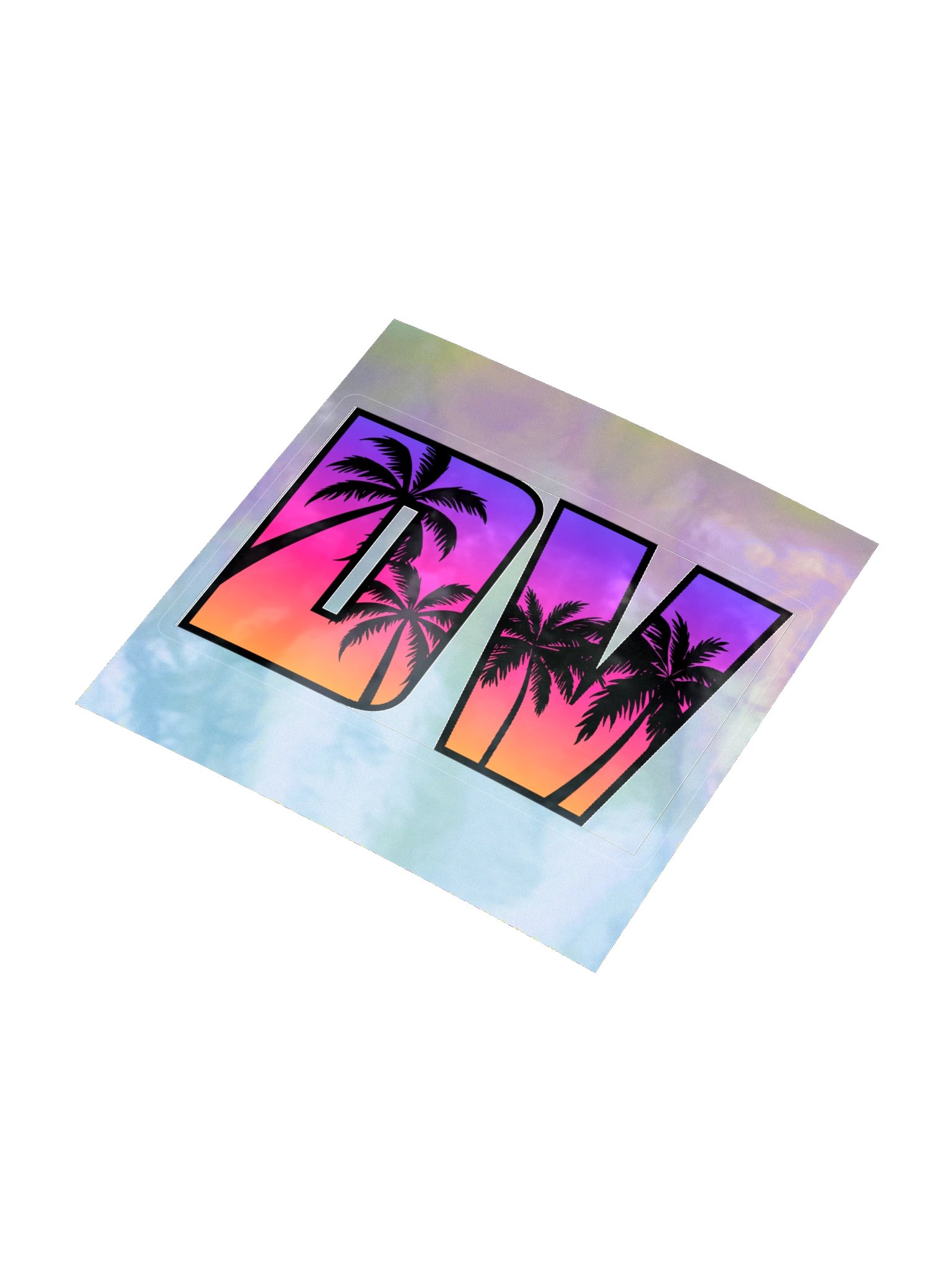 DV vice holographic sticker product image (9)