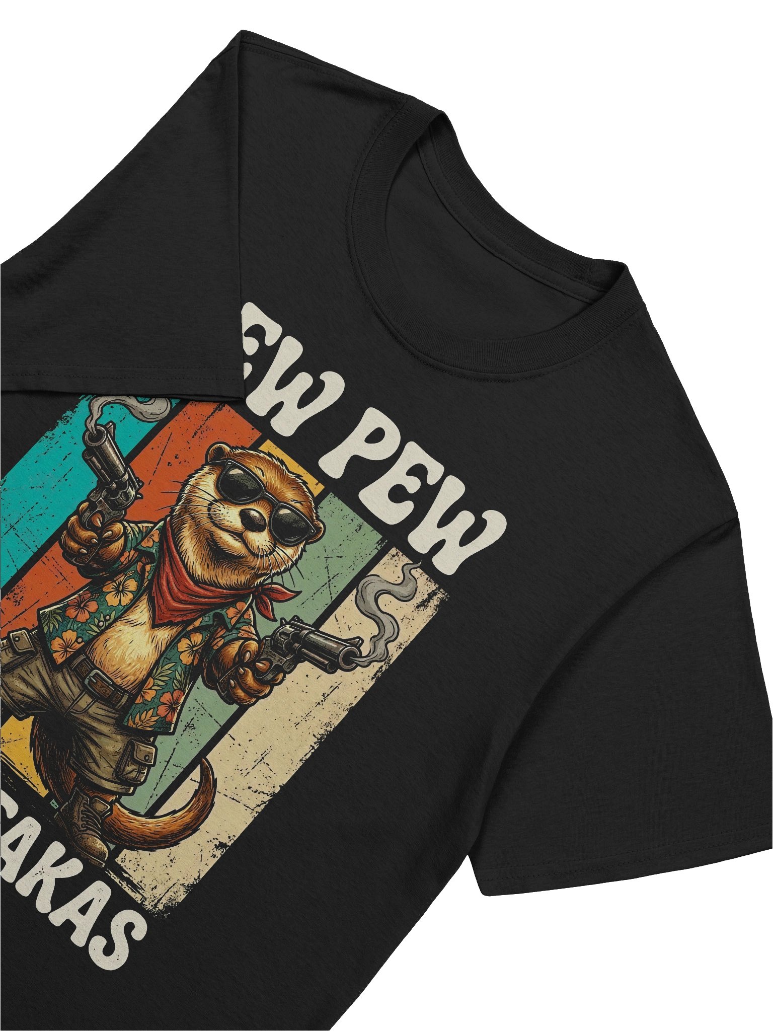 Gunslinger Funny Otter T-Shirt product image (2)