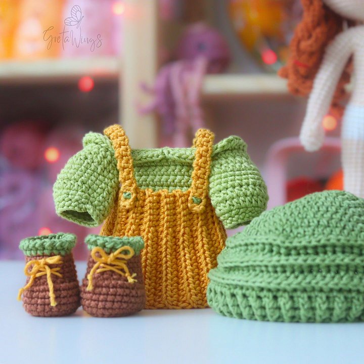 Patrón de Amigurumi de Muñeca Amber en Otoño (Descarga Digital) product image (2)