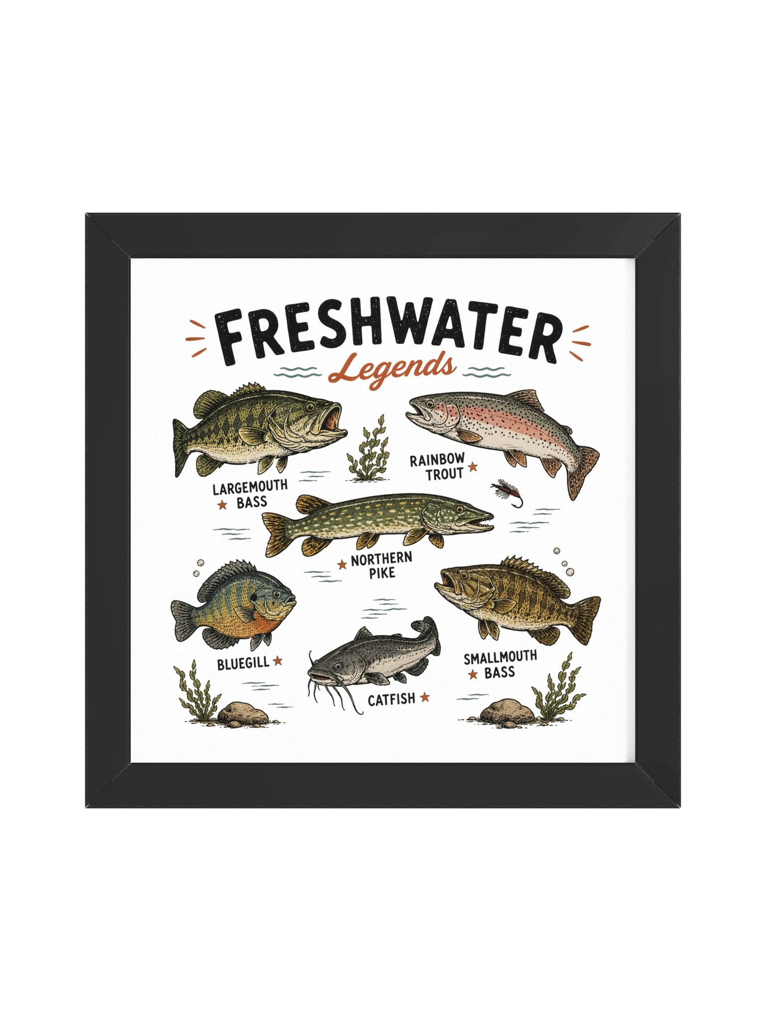 Freshwater Legends Fishing Poster product image (7)