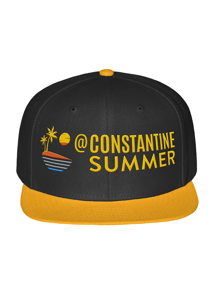 @CONSTANTINESUMMER: TROPICAL SUNSET VIBE HAT by Otto Cap (black/jellow) product image (1)