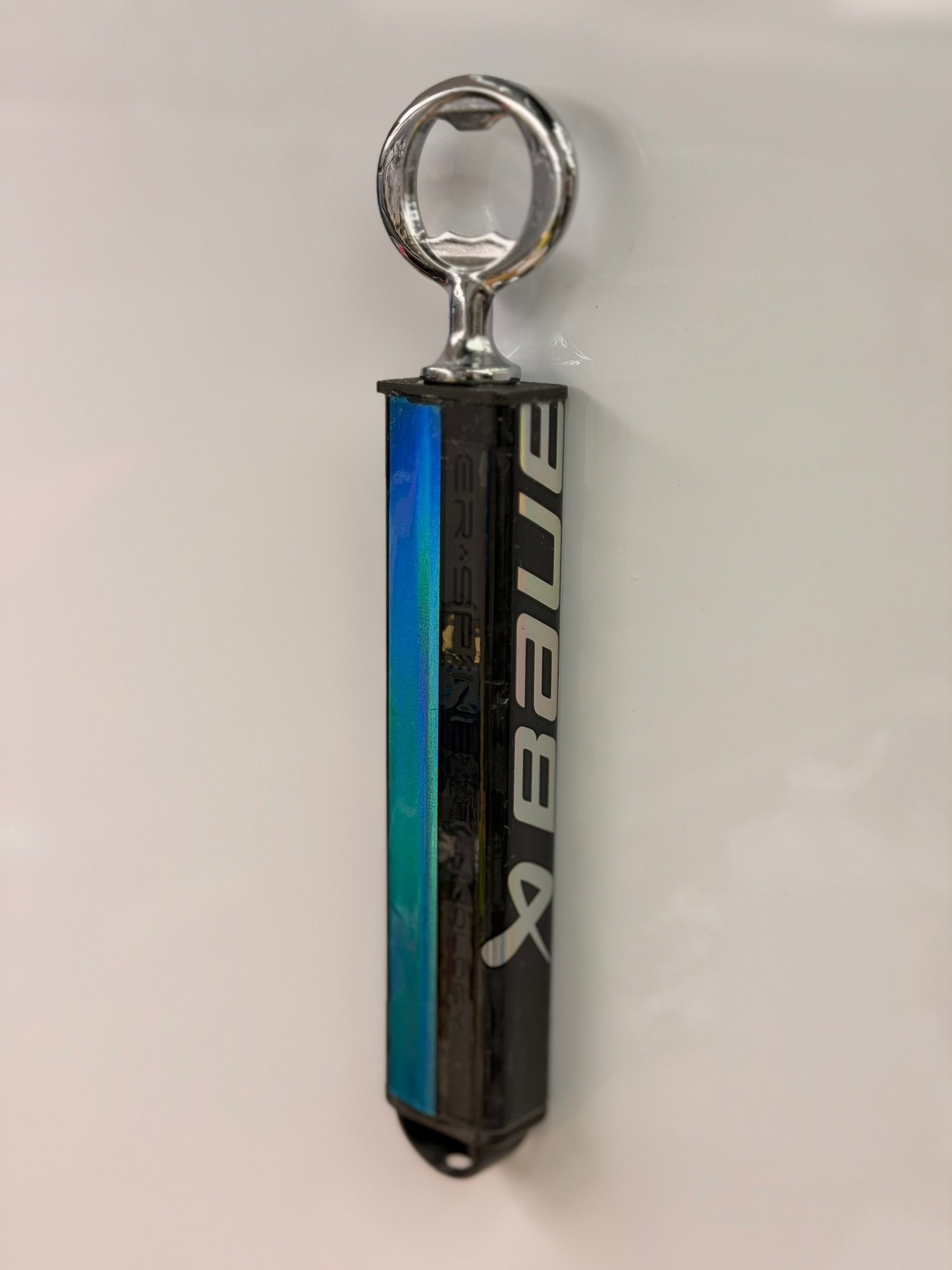 Enforcer Hockey Stick Bottle Opener - The Blue Frickin' Lazer (Broken-In) product image (4)
