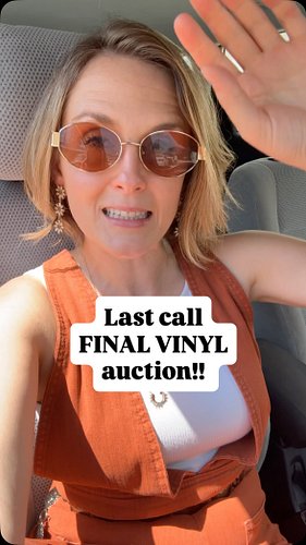 Less than 24 hours to go on the FINAL VINYL Auction. Bidding ends at 10 AM PST Friday June 5. Proceeds going straight to the ...
