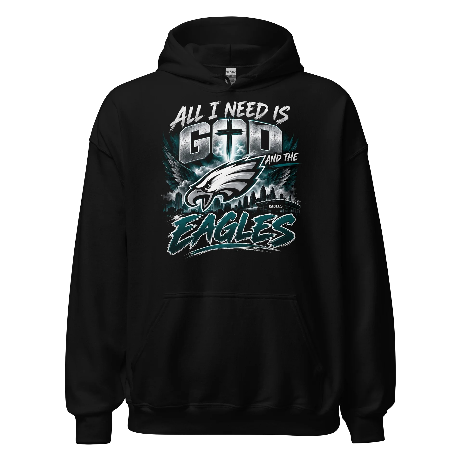 All I Need Is God Eagles Hoodie product image (1)