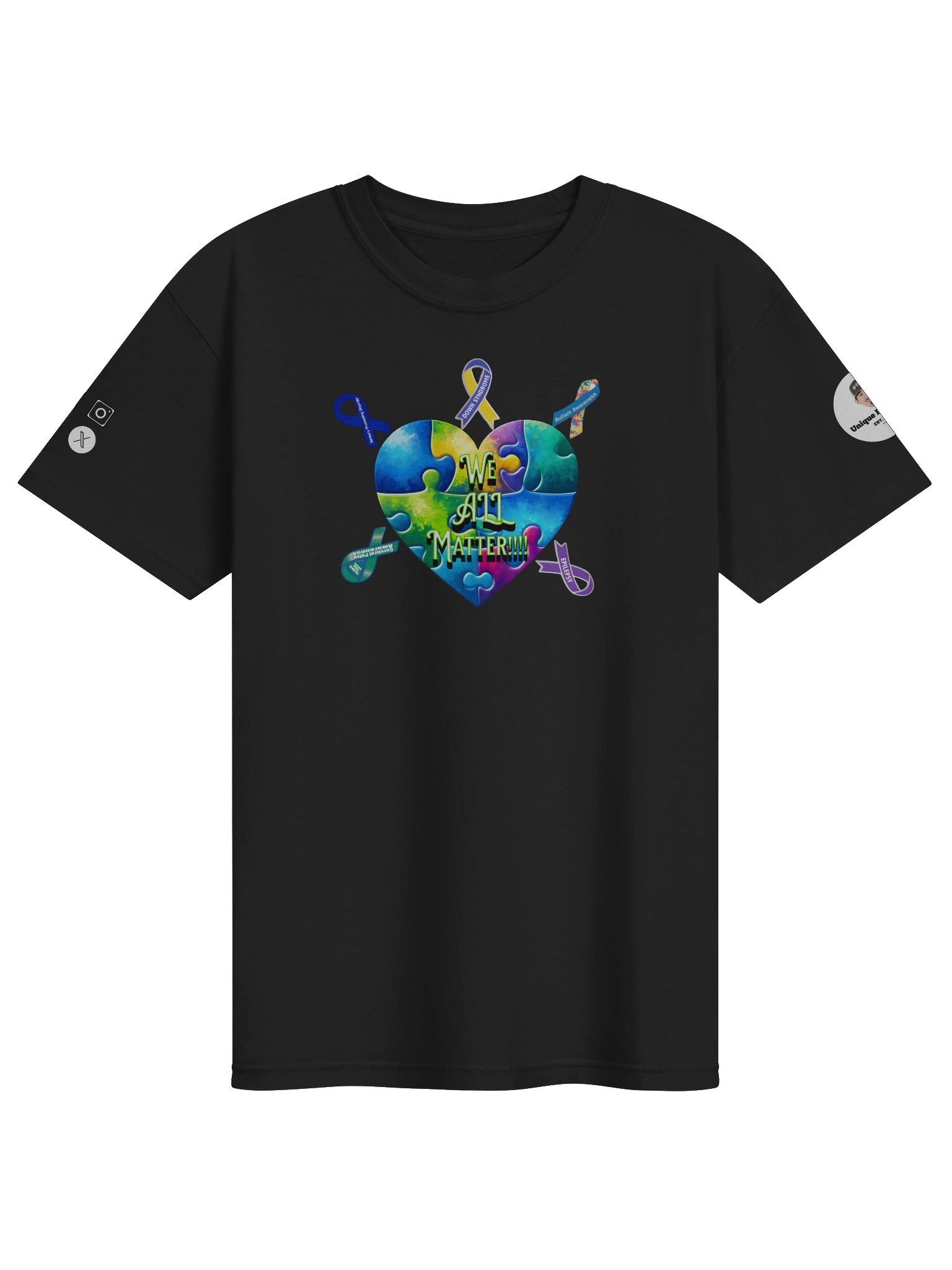 We All Matter Awareness Heart Men's T-Shirt product image (5)