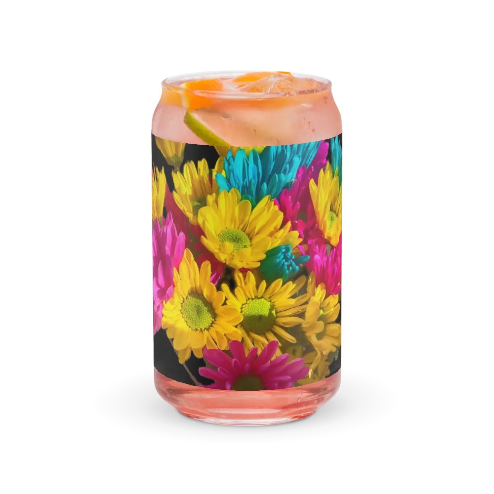 Bright Daisy Bouquet Can Shaped Glass product image (37)