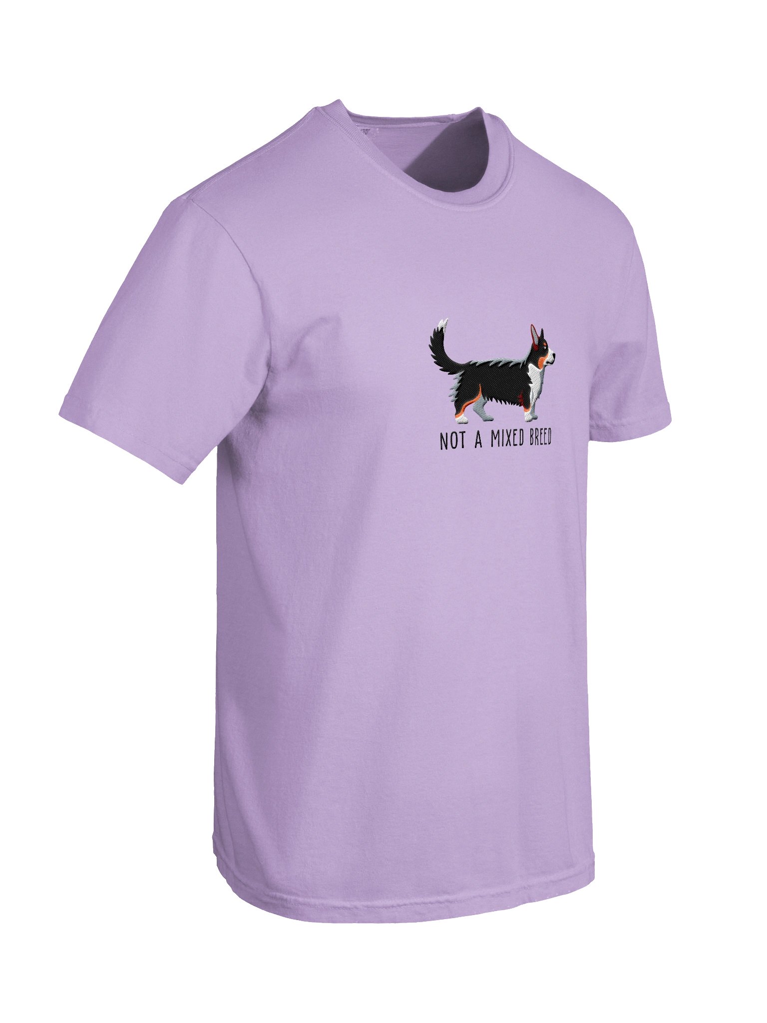 Not a Mixed Breed T-Shirt(Embroidered) of a Cardigan Welsh Corgi(Tricolor) product image (11)