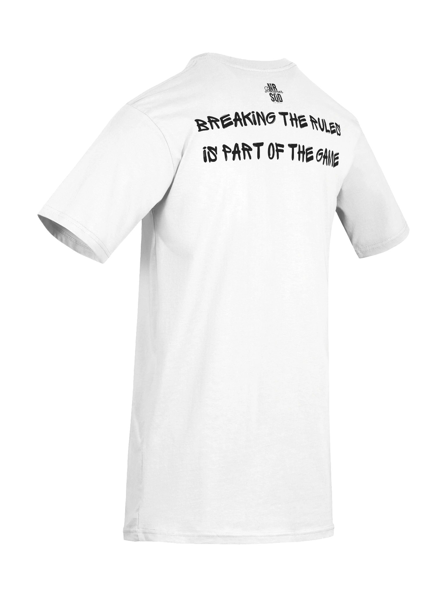 NBSQD Graffiti Mens WHT T-Shirt - Break The Rules Its Part of The Game product image (10)