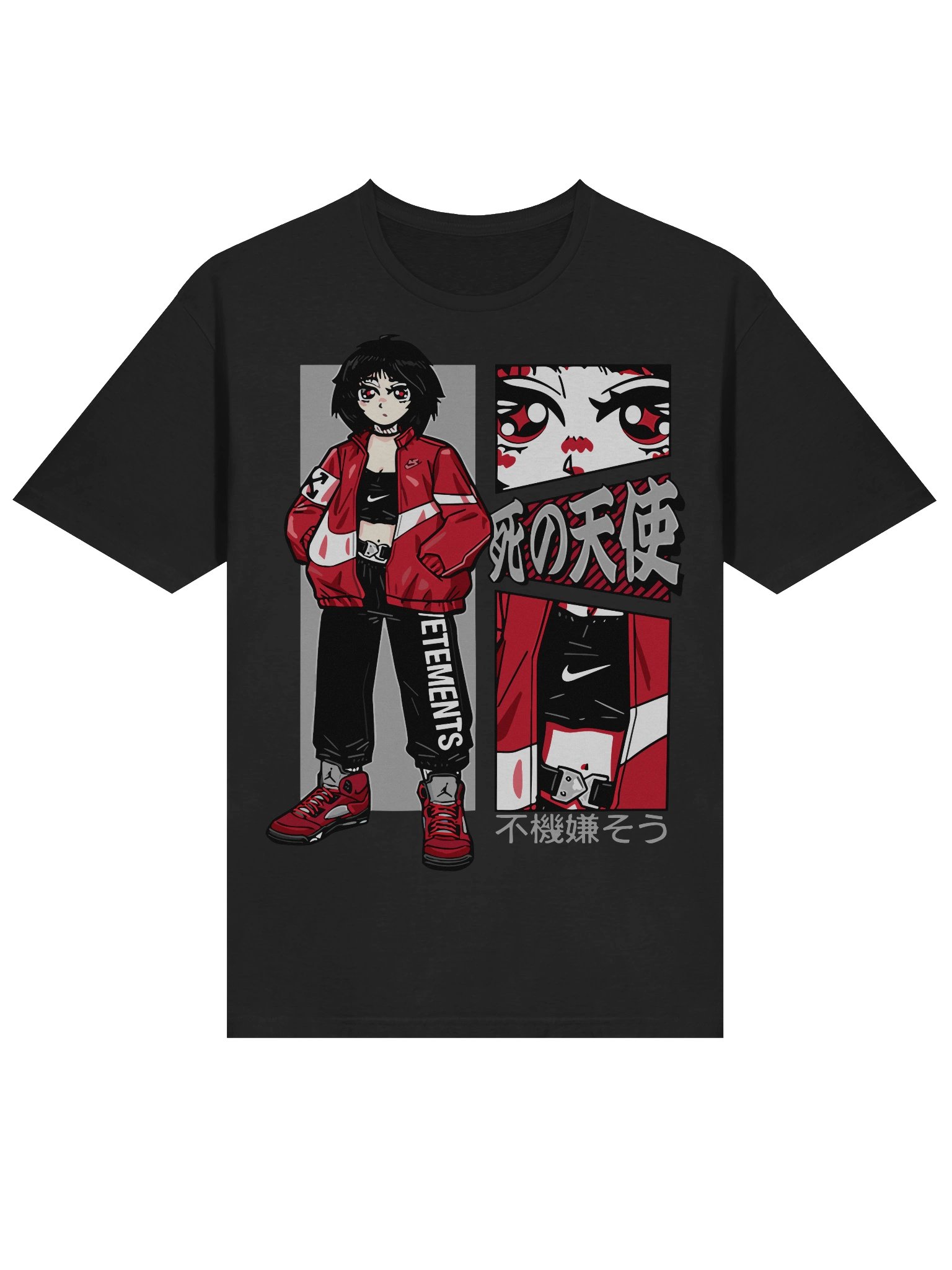 Anime Street Angel – Red Jacket Aesthetic – Gildan Softstyle T-Shirt product image (2)