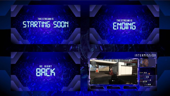 Futuristic Stream Overlay Package product image (2)