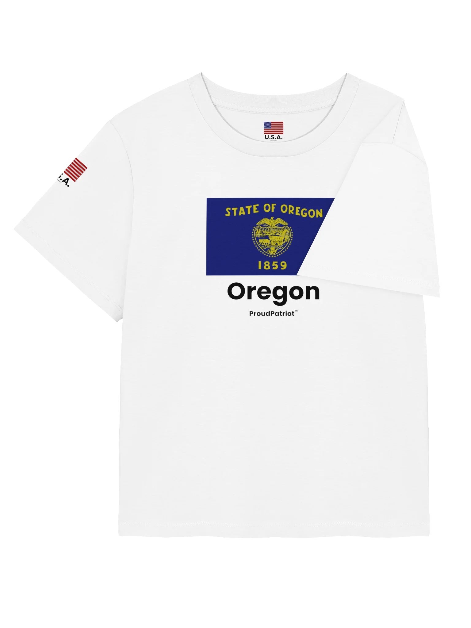 Oregon Women's Ribbed Neck T-Shirt product image (8)