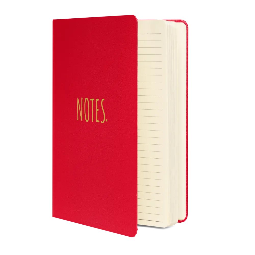 “Notes” Hardcover Notebook – Minimalist Lined Journal product image (2)