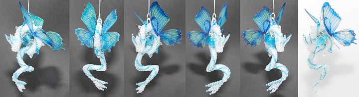 Medium Fairy Wing Bead SDragon 3D Beadwork Ornament product image (2)