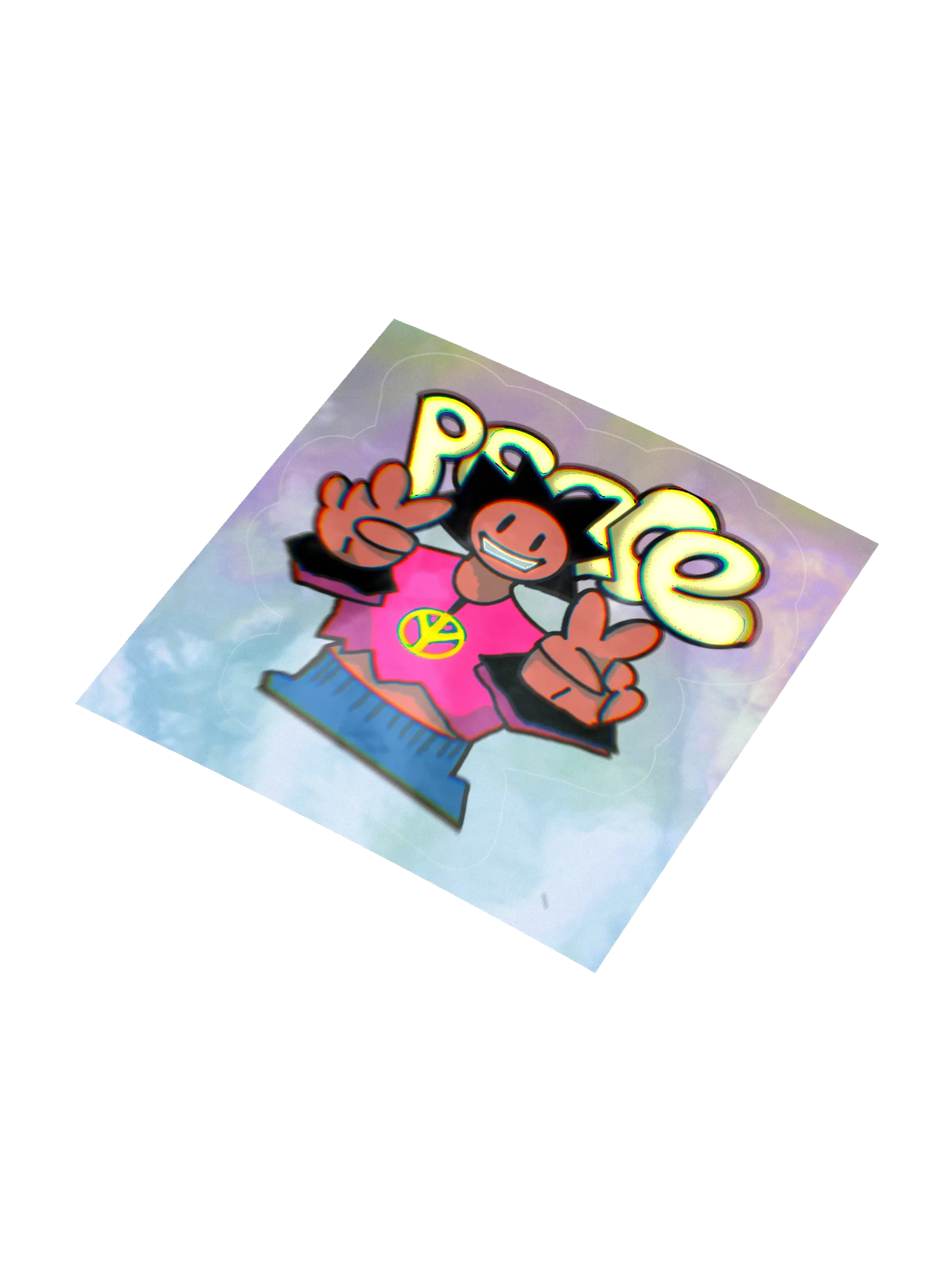 WRLD P34C3 Holo-Sticker product image (5)