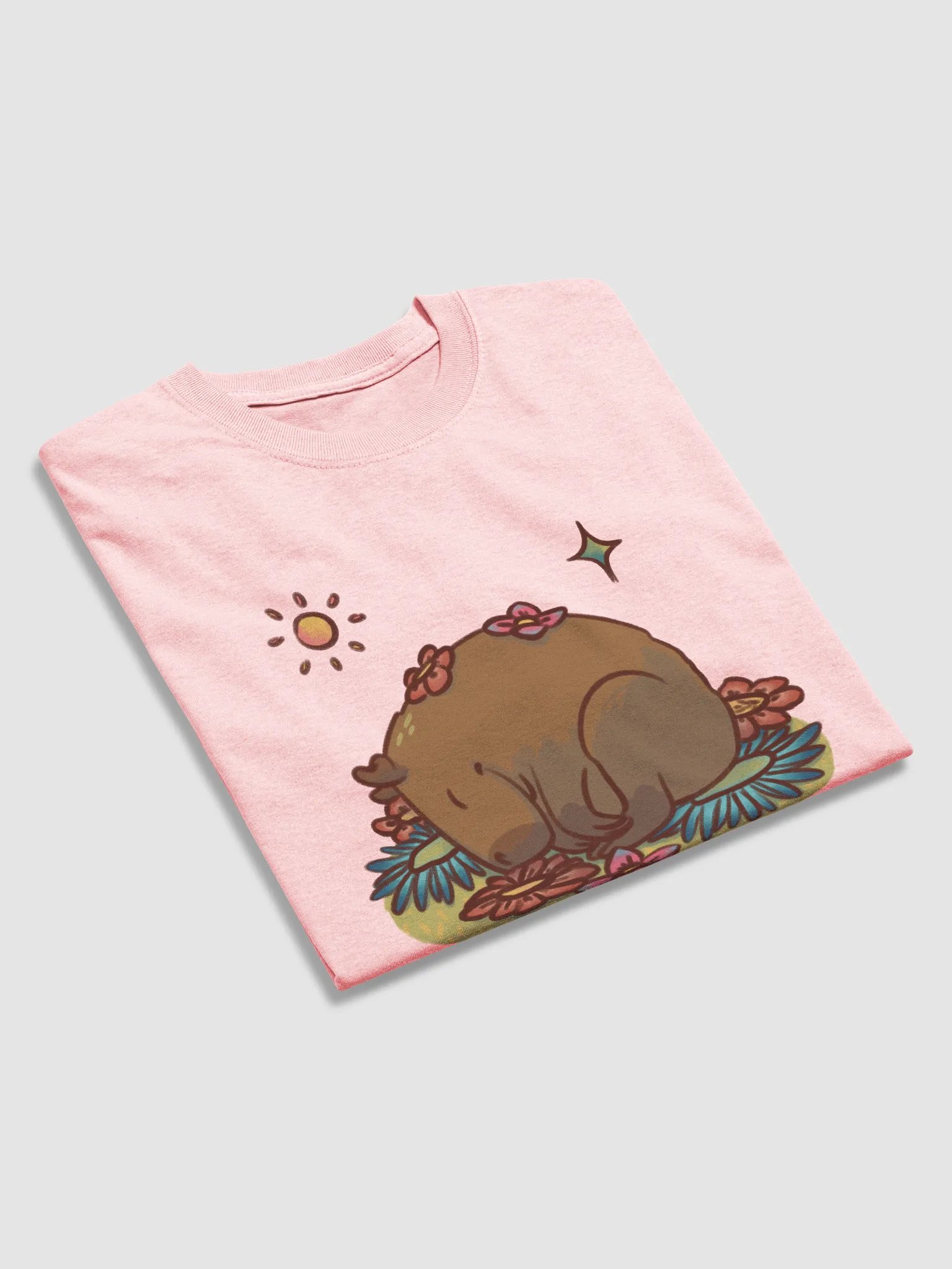 t-shirt : flower capy product image (3)