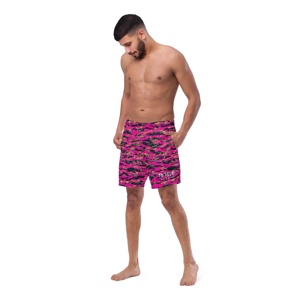 Pink Camo Swim Trunks product image (6)