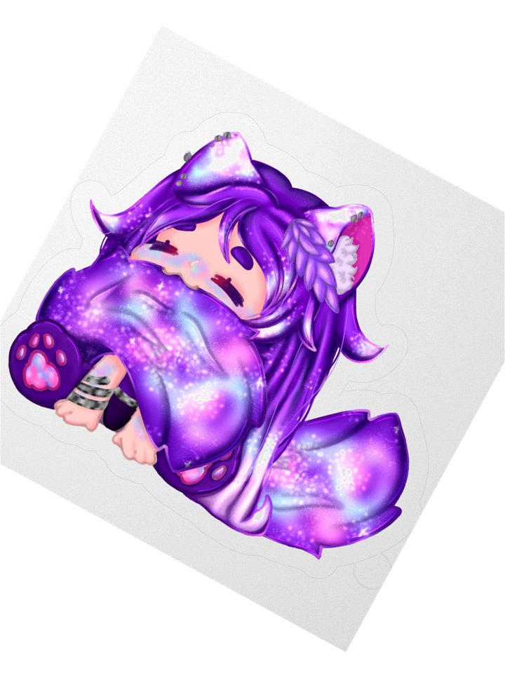 Miss Rave Tail Nom Sticker product image (5)