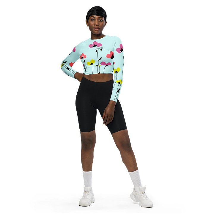 Abstract Garden Long Sleeve Crop product image (1)
