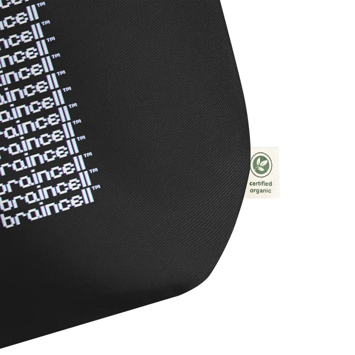 large error braincell tote - black product image (2)