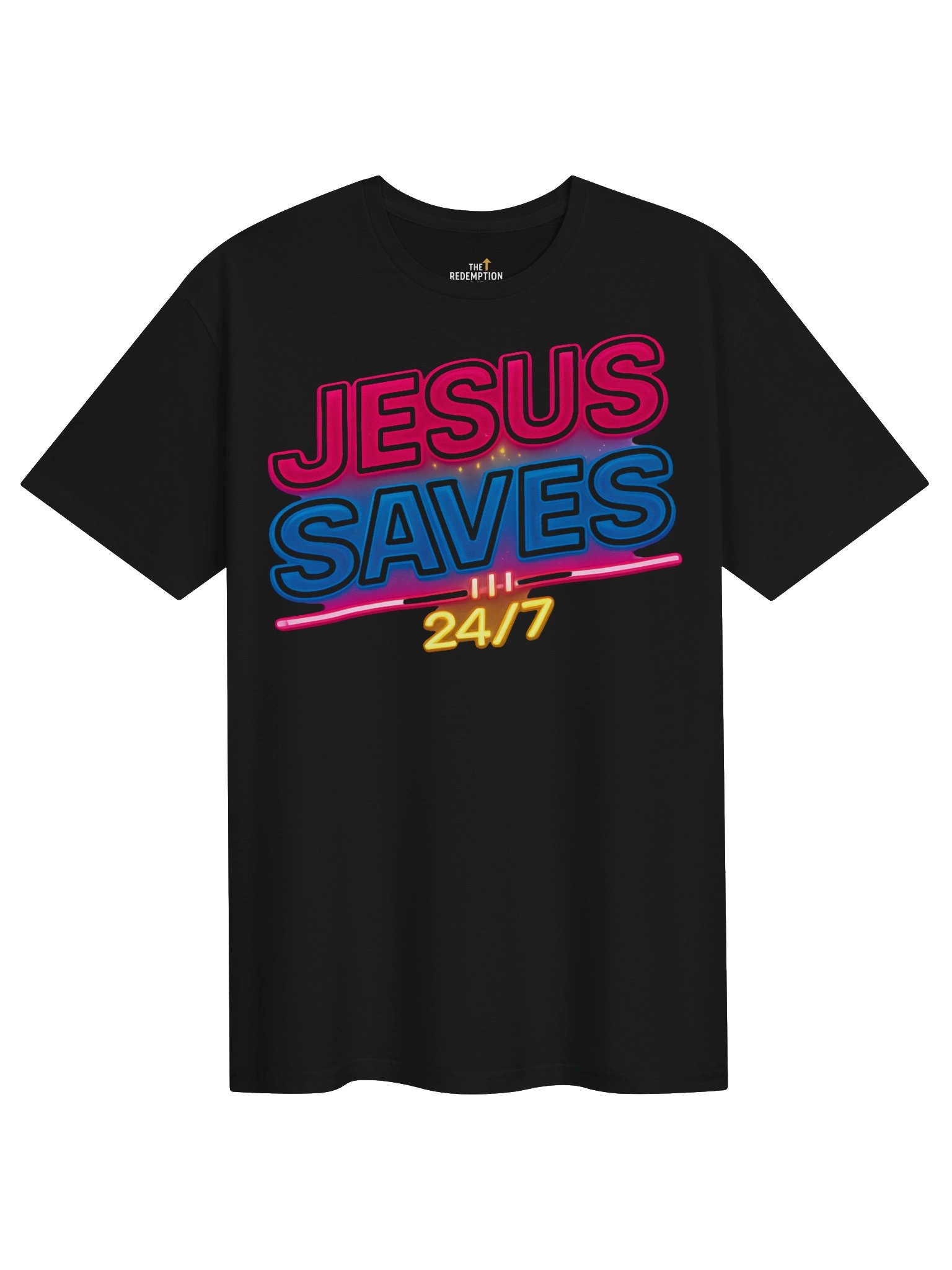 Retro Jesus Saves 24/7 Shirt product image (11)